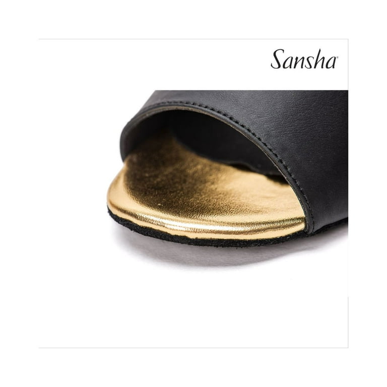 Sansha MARTINA Satin Flared Heel Ballroom Dance Shoes with Suede