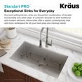 thumbnail image 3 of KRAUS Standart Pro 26" Undermount Single Bowl 16 Gauge Stainless Steel Kitchen Sink, 3 of 8