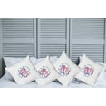 thumbnail image 2 of Ambesonne Saying Throw Pillow Cover 4 Pack, Inspiration Phrase, 24", Violet Red Violet Blue, 2 of 5