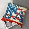 thumbnail image 7 of nygtbtfer Flower Decorative Throw Pillow Covers Set of 2 Watercolor Floral Porch Outdoor Home Decor, American Flag USA Map Couch Cushion Case White, 7 of 7