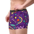 thumbnail image 4 of Kll Retro 80s Style Men'S Cotton Boxer Briefs Underwear-Small, 4 of 9