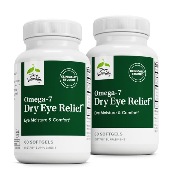 Terry Naturally Omega-7 Dry Eye Relief - 60 Softgels, 2 Pack