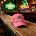 thumbnail image 4 of DAMAI Slainte Hat Unisex Slainte St. Patrick's Day Hat Irish Hats Funny St Patricks Day Baseball Cap for Women Men,Pink, 4 of 5