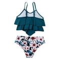 thumbnail image 5 of Cathalem Girls Cute Tankini Teen Girls' Swimsuits Two-Piece Bikini Swimsuit Kids Bikini(Blue,150), 5 of 5