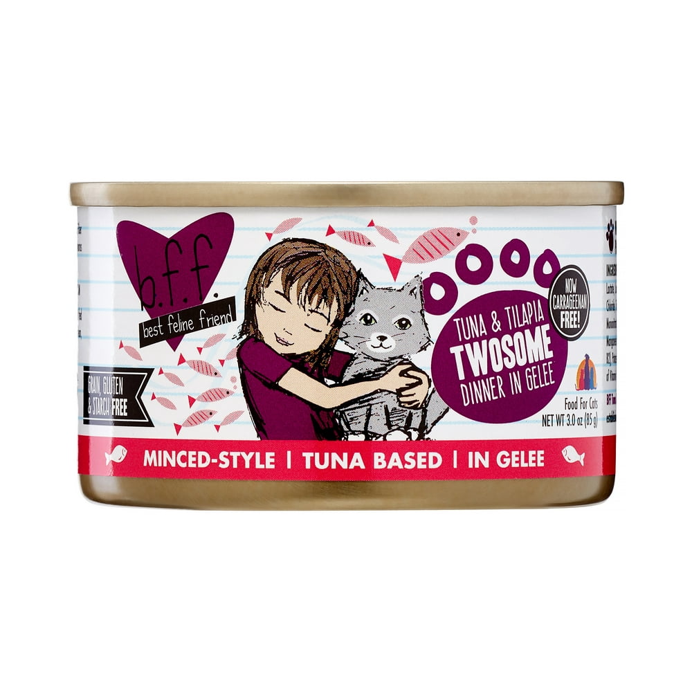 (24 Pack) Weruva BFF Twosome Tuna & Tilapia in Aspic GrainFree Wet Cat
