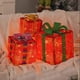thumbnail image 5 of Adornos navideños, cajas navideñas iluminadas con control remoto, juego de 3 luces LED para decoración de exteriores, cajas navideñas para exteriores, cajas decorativas para exteriores., 5 of 9