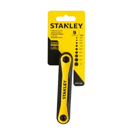 STANLEY STHT71801 9-Piece Folding SAE Hex Key (Best Quality Hex Keys)