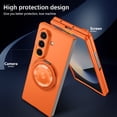 thumbnail image 5 of Decase Case for Samsung Galaxy Z Fold 6, Shockproof Magnetic 360° Rotating Kickstand Phone Case, Wireless Charging Supported,Orange, 5 of 7