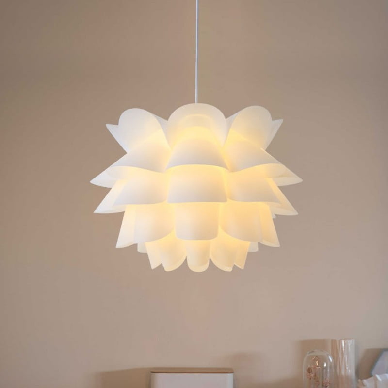 Details about   50CM Pendant Lotus Chandelier IQ Puzzle Jigsaw Lights Shade Ceiling Lampshade 