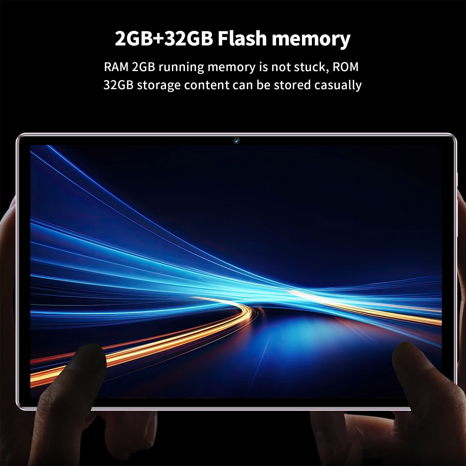 10.1 Inch Android 12 Tablet with 2GB RAM 32GB Storage, 2.4G/5G WiFi, Bluetooth, GPS, Dual SIM, 6000mAh Battery, Support 256GB Expansion, 1280x1080 HD Display, Face Recognition