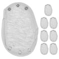 thumbnail image 1 of 8pcs Baby Bodysuit Extender Kids Romper Extension Bodysuit Jumpsuit Diaper Romper Lengthen Extend Film Snap Closure for Traveling Camping Walking, 1 of 3