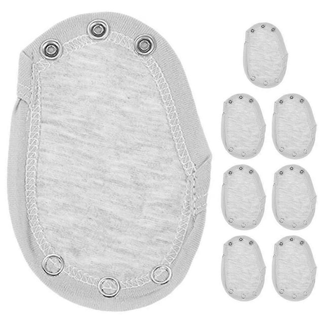 8pcs Baby Bodysuit Extender Kids Romper Extension Bodysuit Jumpsuit Diaper Romper Lengthen Extend Film Snap Closure for Traveling Camping Walking