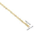 thumbnail image 2 of Unique Bargains Total 33 Feet Unfinished Cable Chain Round Link Chain Twisted 3.5mm for Jewelry Making, Golden, 2 of 7