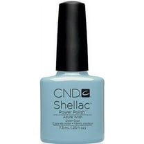 CND Shellac Gel Nail Polish, Azure Wish, 0.25 Fl Oz