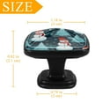 thumbnail image 4 of 4 Pcs Cabinet Handle Drawer Pulls Christmas Snowman Knobs with Screws Square Furniture Office Cabinet Knob Decoration, 4 of 7