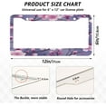thumbnail image 4 of GZHJMY 2 Pcs License Plate Frame Peach Blossom License Plate Cover Universal Aluminum US Car Tag Frame with 2 Holes and Screws for Front & Back License Plate Decorative, 4 of 7