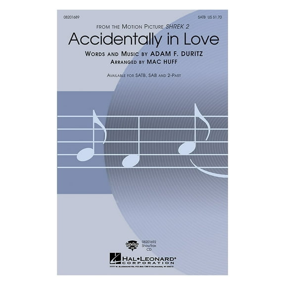 Hal Leonard Accidentally in Love ShowTrax CD Arranged by Mac Huff