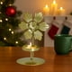 thumbnail image 5 of Seyotauo Christmas Decor - Gold Wrought Iron Candlestick, 5 Unique Designs (Maple Leaf/Butterfly/Flower/Ginkgo Leaf/Wood Leaf), Romantic Dining Table Living Room Decor, Christmas Gifts for Family, 5 of 6