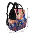 thumbnail image 2 of Fotbe Rooster Oil Painting Mochila Maternidad - Lona de Sarga Impermeable, Mochila de Pañales de Gran Capacidad con Múltiples Bolsillos y Correas Ajustables, 2 of 6