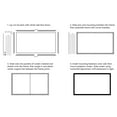 thumbnail image 5 of KFFKFF 155 inch Outdoor Projector Screen 16:9 Movie Screen Fixed Frame 3D Projector Screen for 4K HDTV Movie Theater, 5 of 9