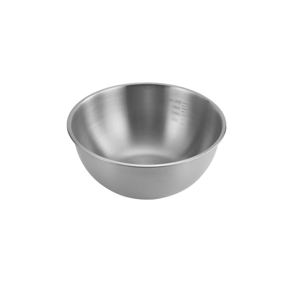 Juego de 3 cuencos de acero inoxidable - Cuencos grandes de metal resistentes para hornear, mezclar, ensaladas, marinar y preparar alimentos - Cuencos de cocina y camping sin óxido