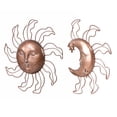 thumbnail image 2 of Set de 2 piezas de resina Sun & Moon de Wall Art Hi-Line Gift Ltd., 2 of 7
