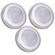 thumbnail image 1 of Luz de sensor, 3 piezas INALMBRICO PIR SENSOR DE MOVINO AUTTITO LUZ NOCTURNA PEQUERA 6 LED CUERPO REDONDO LÁMPARA ALIMENTADA POR BATERÍA, 1 of 7