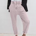 thumbnail image 3 of REALiKUN Wide Leg Denim Pants for Women Elastic Waist Pants Solid Color Button Pant Summer Casual Pants Dressy Comfy Pants, 3 of 4