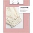 thumbnail image 5 of Jessica Simpson Girls Sweater Long Sleeve Crewneck Graphic Pullover, 5 of 7