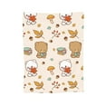 thumbnail image 7 of DouZhe Ultra-Soft Micro Fleece Lightweight Flannel Bed Blanket, Cartoon Bear Animal Print Cozy Warm Throw Blankets, 80"x60", 7 of 7