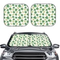 thumbnail image 6 of Lsque Frogs And Tropical Leaves 2 PCS Windshield Sun Shade | CarFoldable Window Covers | Car Accessories Reflect UV for Universal Cars SUV Truck | Large, 6 of 7