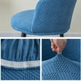 thumbnail image 5 of piezas Funda para sillón con respaldo curvo redondo Funda para silla suave elástica Funda para silla decorativa moderna de mediados de siglo para cocina Sala de estar, 5 of 5