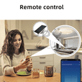 thumbnail image 3 of Interruptor inteligente wifi Sin Neutro con capacitor (1 via) apagadores inteligentes de pared c/ panel táctil, control remoto x App, compatible con Alexa, Google home y Smart life (2.4WiFi) Happy Life Interruptor Inteligente Wifi 1 switch Blanco, 3 of 10