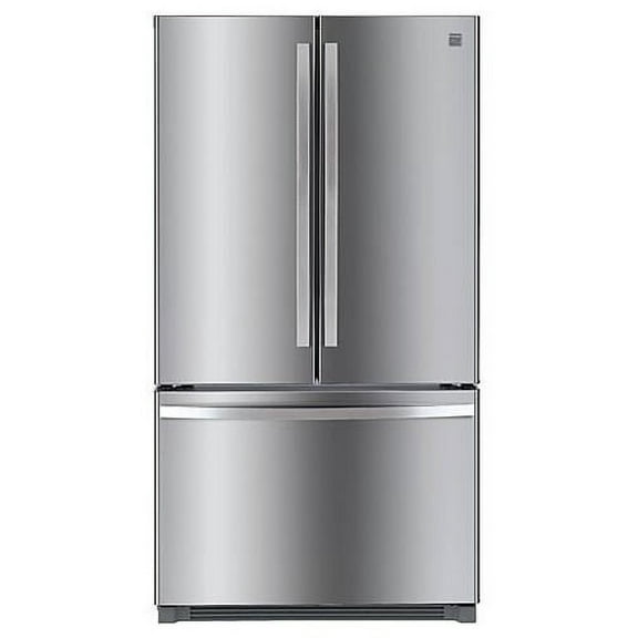 Kenmore 20.3 Cu. ft. Capacity Counter-Depth French Door Refrigerator and Freezer with Ice Maker, Stainless Steel