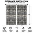 thumbnail image 2 of Blackout Kids Curtains,Black Geometric Triangle Wave Pattern Childrens Insulated Curtains Set Of 2,Bedroom Essentials,Toddler Room Decor 42x84in(106x213cm), 2 of 5