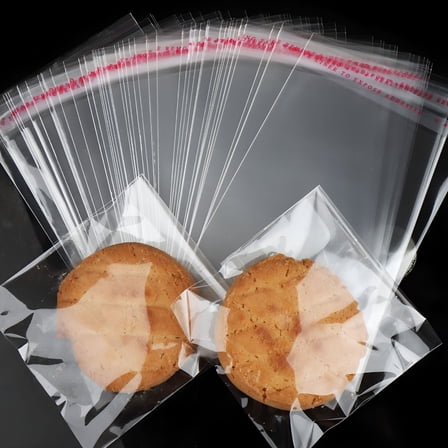 CCOCC 200Pcs Cookie Bags, Self Sealing Cellophane Bags 4x6 Inches, Resealable Treat Bags for Cookies, and Party Favors Bag.