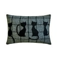 thumbnail image 6 of Halloween Decor Oblong Pillow Cover Gray, 12"x26" (30x65 cm) Wool Halloween Decor, Cat Pillows, Witchy Pillows, Applique Cushion Covers, Cats Modern Style - Witchy Paws, 6 of 10