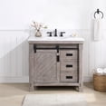 thumbnail image 3 of Vinnova Cortes 36" White Composite Stone Top Singe Vanity in Gray without Mirror, 3 of 13