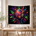 thumbnail image 5 of Cosmic Hand Holding a Colorful Planet in Galaxy, Dreamy Psychedelic Style for Space Lovers, Galaxy Wall Art, Graduation Gift, Tapestry Wall Hanging for Bedroom and Dorm, 5 of 7