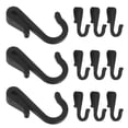thumbnail image 4 of 12 ganchos de plástico en forma de J: colgador de alambre resistente para fregadero, rejilla, cestas de cocina, platos, dormitorio, oficina, abrigos y accesorios., 4 of 6