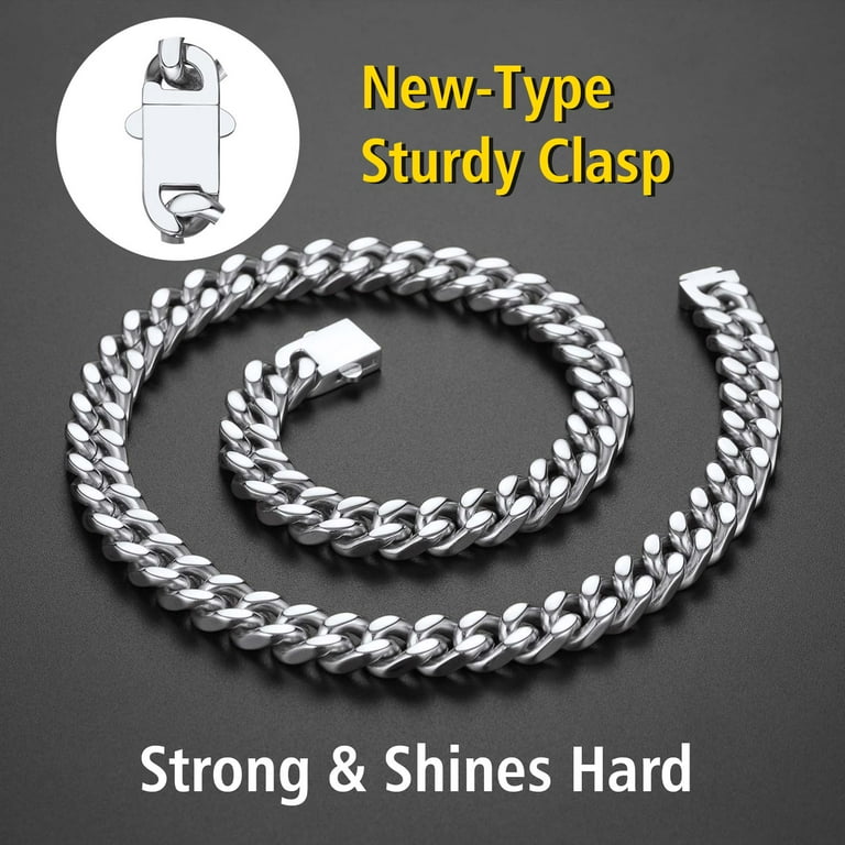 Stainless Steel Types Of Mens Chain Links Rope Chain 14K Yellow