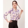 thumbnail image 3 of Moomaya Printed Tops For Women, Long Sleeve, Semi-Formal Top, 3 of 9