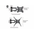 thumbnail image 2 of Base Soportes Xtellar negro De Pantalla Pared Tv 14 A 55 Pulgadas Soporta Hasta 55 Pulgadas 30kg Compatible Soporte Universal, 2 of 4