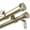Light gold, variant on InStyleDesign  Pita 1 inch Diameter Adjustable Double Curtain Rod Light gold 48 to 84 inches Gold Finish