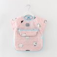 thumbnail image 1 of Monos finos de verano para niños, de algodón, impermeables, de manga corta, antiadherentes, ropa de comedor para bebés, delantal con babero para niños, 1 of 6