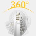 thumbnail image 3 of Camping Desk Fan with Built-in Li-battery,Strong Wind,Quiet Operation 3-Speed Table Tripod Fan with Li-Battery Ceiling, 3 of 4