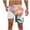 Pink, variant on cocolona Mens Hawaiian Print Vacation Beach Shorts Fashion Casual Elastic Waist Drawstring Board Shorts Summer Swim Trunks for Men