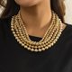 thumbnail image 2 of Collar de Cadena Vintage Sunnimix Gargantilla Redonda Exagerada de 5 Capas para Mujer Oro, 2 of 8