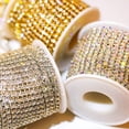 thumbnail image 1 of New Arrival 1 Yard Claw Rhinestone SS6 SS8 Crystal Tassel Diy Clothes Earring Accessories Beads Diamond Rhinestone Chain3SS6 2mm&1 M He Qiyong unisex, 1 of 1