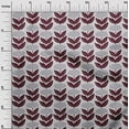thumbnail image 2 of oneOone Cotton Poplin Maroon Fabric Leaves & Floral Block Quilting Supplies Print Sewing Fabric By The Yard 56 Inch Wide, 2 of 4